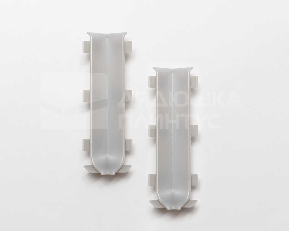 Угол внутренний для алюминиевого плинтуса Лука КПл 100-3.01л 100 мм серебро