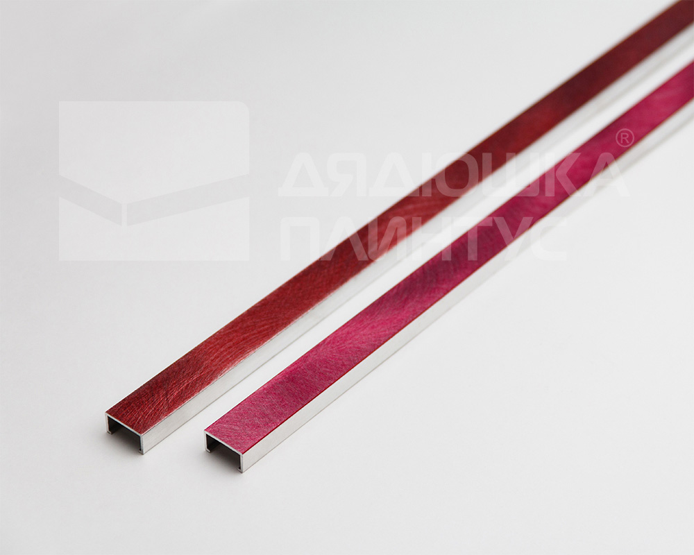 Профиль алюминиевый П-образный Alumacer 8*10мм 2,4м Серый антрацит