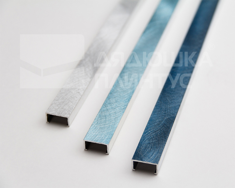 Профиль алюминиевый П-образный Alumacer 8*10мм 2,4м Серый антрацит