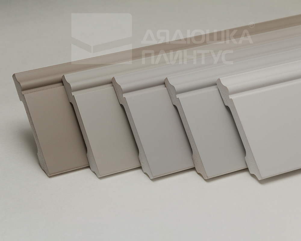 Плинтус из полистирола высокой плотности Волшебная палочка . 80мм 2м. NCS 2500N. Окрашенная