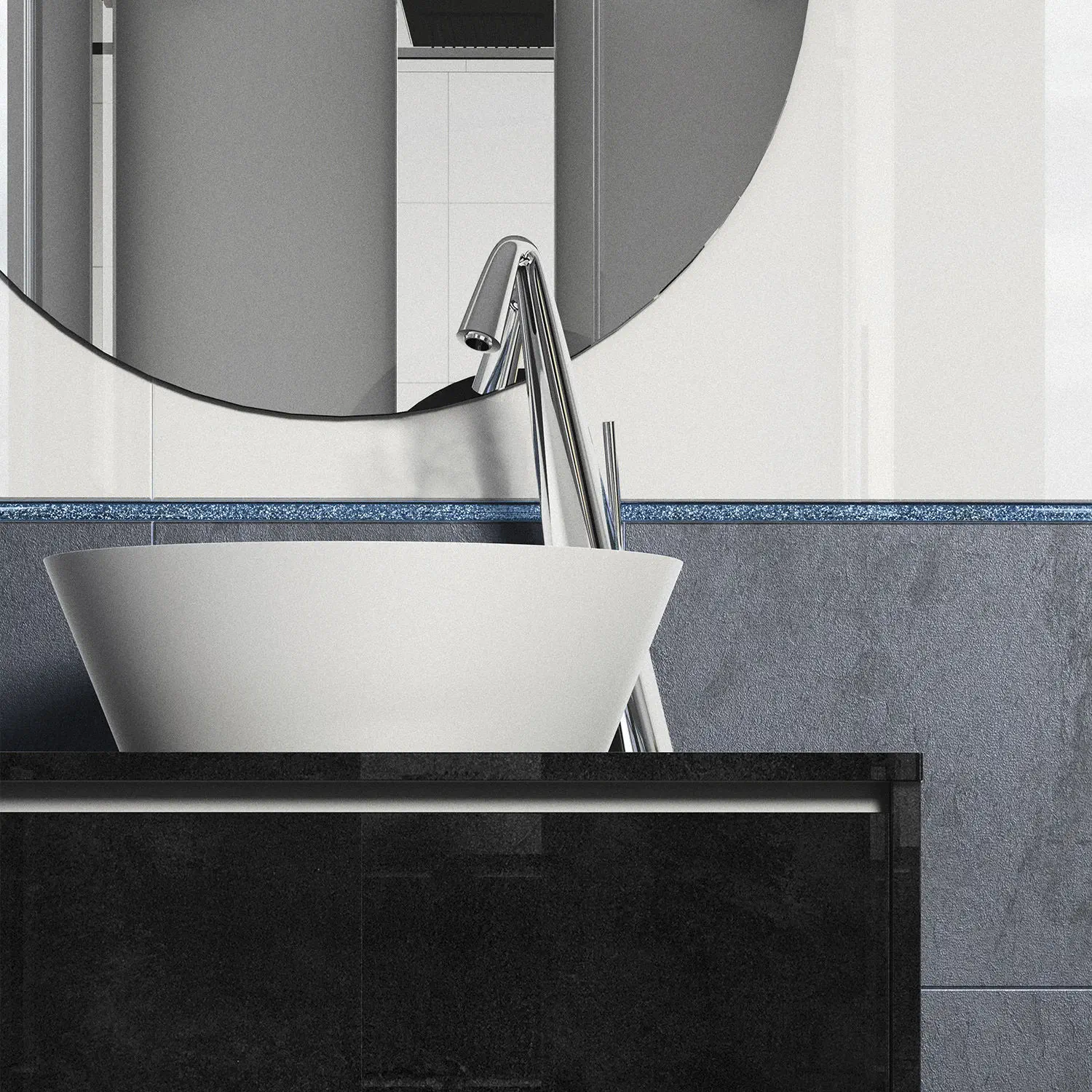 Профиль алюминиевый П-образный Alumacer 8*10мм 2,4м Серый антрацит